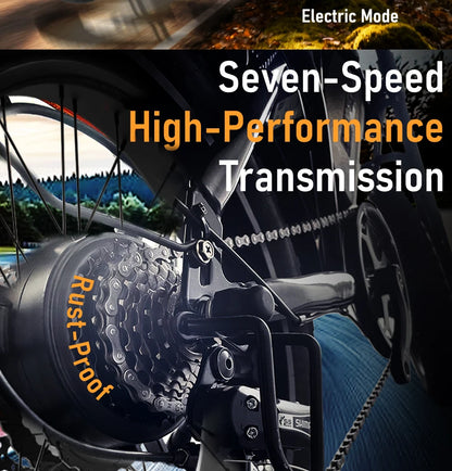 DEEPOWER S8 high-end 3500W48V60Ah mountain off-road electric bicycle, suitable for adults to ride in snow and deserts