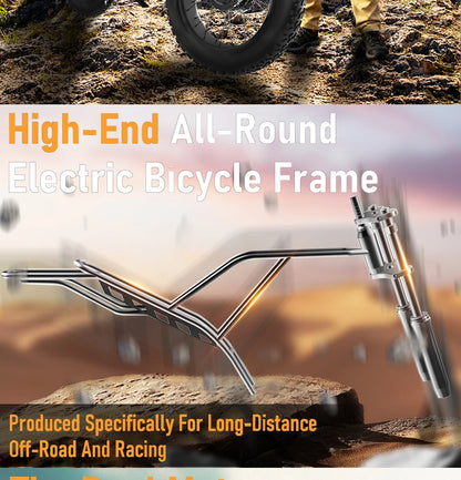 DEEPOWER S8 high-end 3500W48V60Ah mountain off-road electric bicycle, suitable for adults to ride in snow and deserts